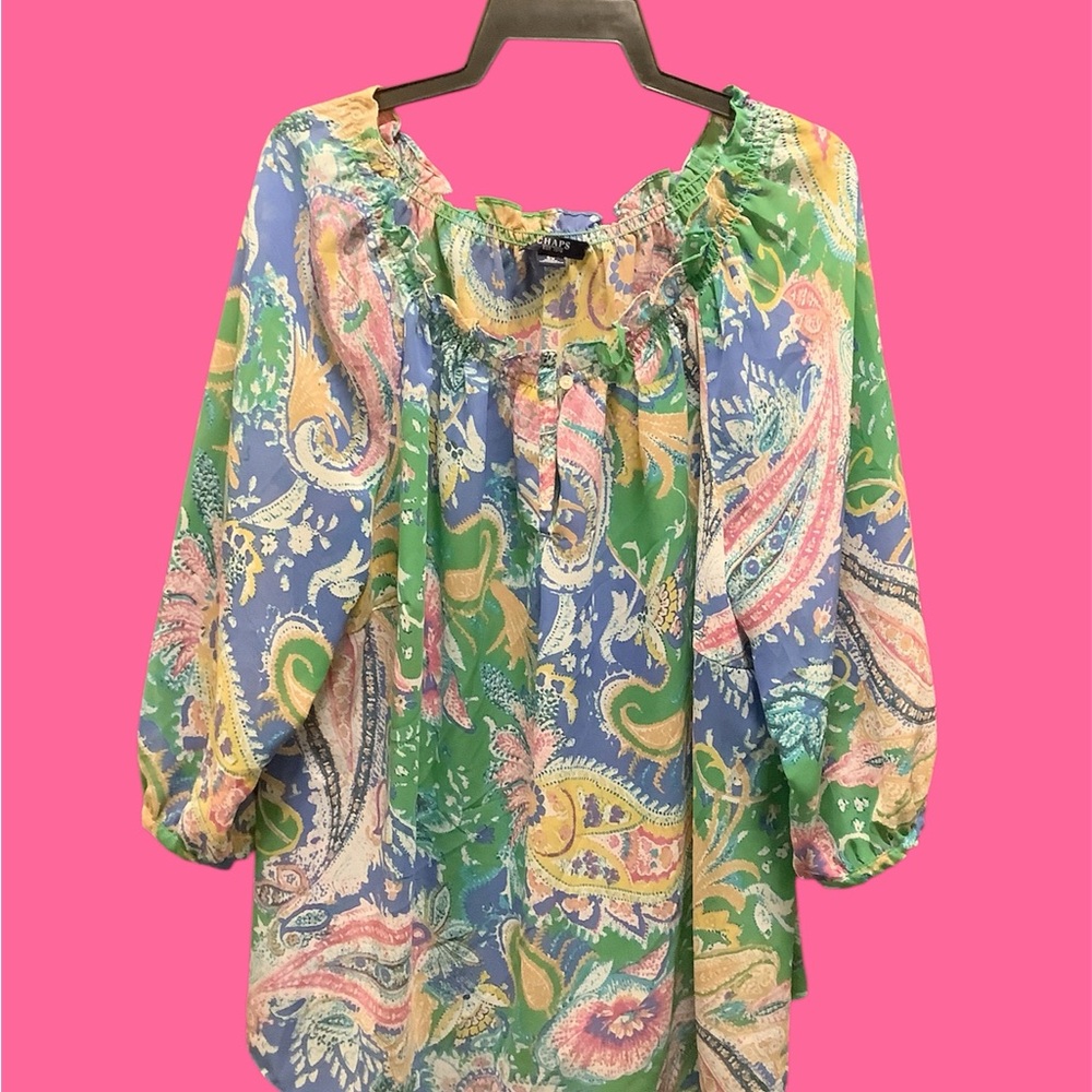 Colorful Paisley Women's Top Perfect for adding a pop of color to your wardrobe.